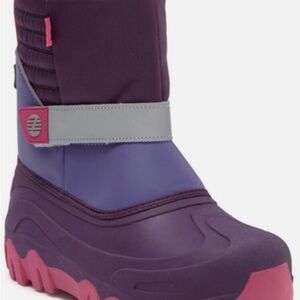 Kids Purple and Pink Snow Boots
